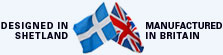 Designed in Shetland Manufactured In Britain